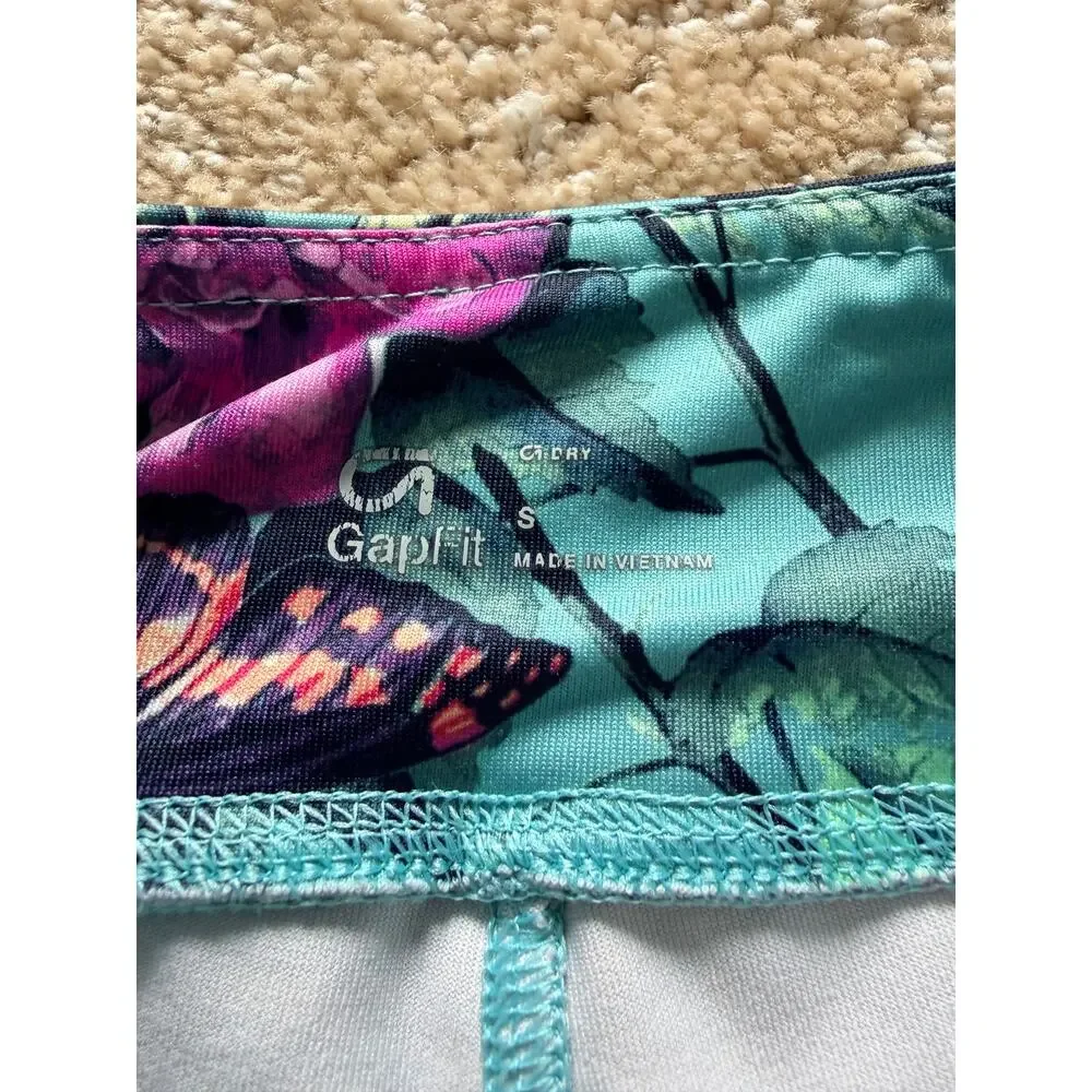GapFit Kids Tropical Floral Athletic Leggings Size S 6-7